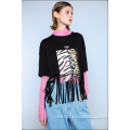 Damer T-SHIRT MED TASSELS